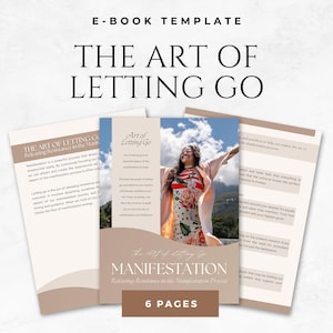 The Art of Letting Go: Releasing Resistance in the Manifestation Process Template Emotional Healing Canva Workbook Mindset Reset Journal