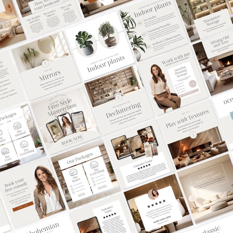 Interior Designer Instagram Templates Interior Designer Social Media ...