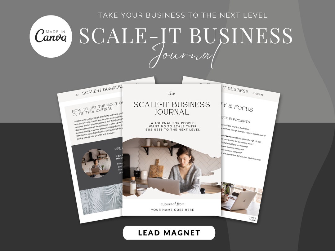 Scale Your Business Journal Template for Small Business Owners Etsy