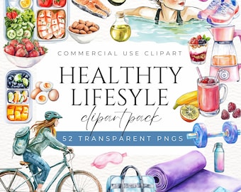 Healthy Lifestyle Clipart Meal Prep Food Prep Nutrition Clipart Clean Eating PNG Wellness Clipart Diet and Nutrition Food Planner Clipart