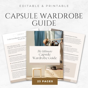 The Ultimate Capsule Wardrobe Guide Template Printable Minimalist Wardrobe Planner Closet Organization Minimalist Closet Inventory Checklist