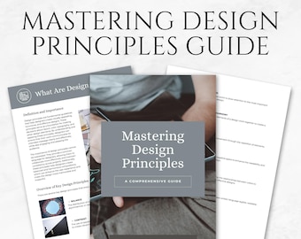 Mastering Design Principles Guide Template Printable Graphic Design Guide Design Theory Book Color Theory Guide Branding Design Strategy