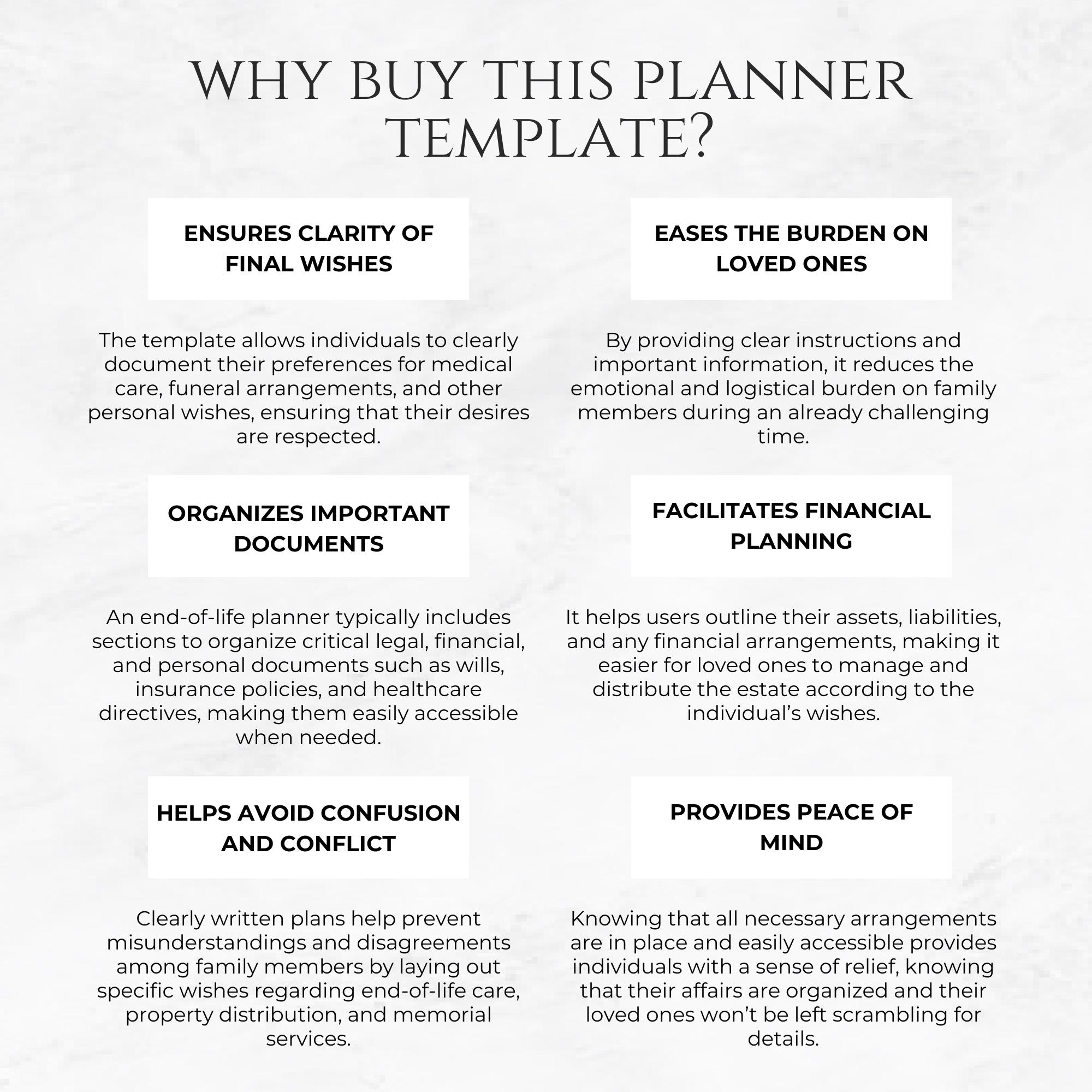 Final Wishes End of Life Planner - My Final Wishes