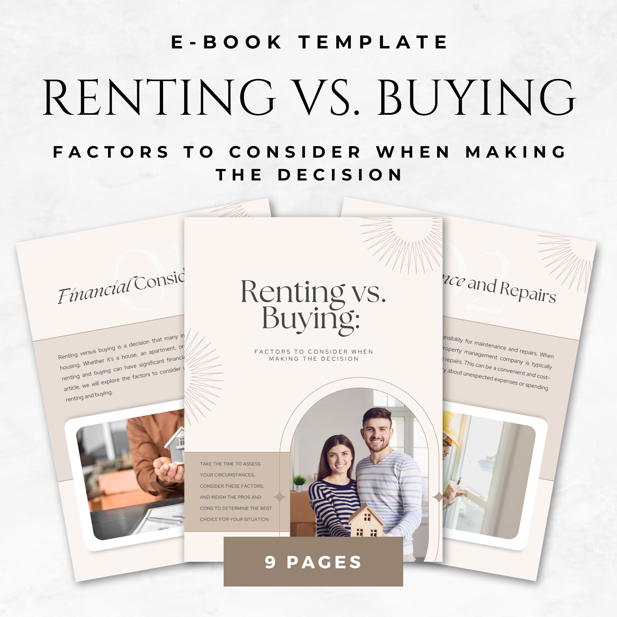 Homeownership Why Should I Buy A House Instead Of Renting Rent Vs Buy