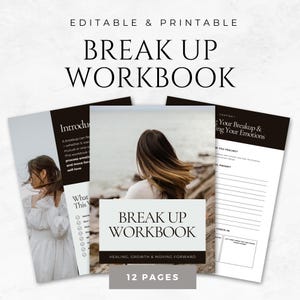 Break Up Workbook Template Printable Breakup Healing Journal Post Breakup Guide Relationship Recovery Self Love Workbook Heart break Journal