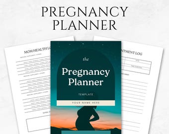 Pregnancy Planner Template Printable Pregnancy Journal Maternity Planner Pregnancy Tracker Prenatal Planner Pregnancy Checklist Baby Planner
