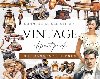 Vintage Clipart PNG Retro Clipart Antique Graphics Rustic Vintage Illustration Vintage Design Elements Shabby Chic Clipart Vintage Art Print