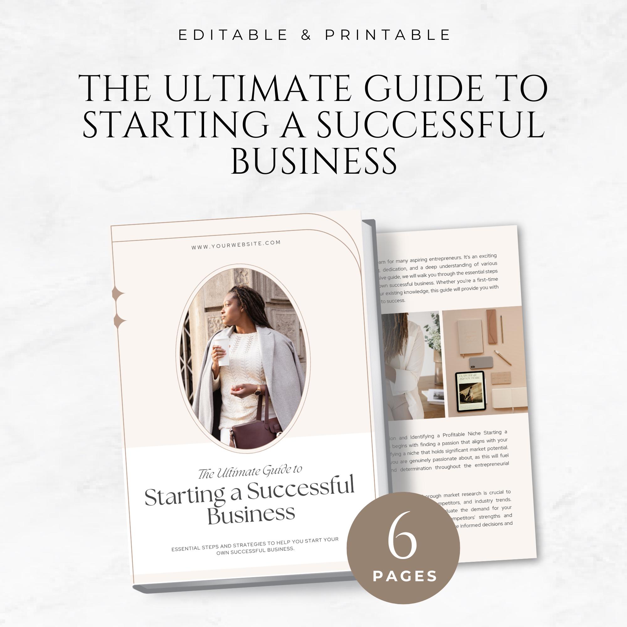 The Ultimate Guide to Starting a Successful Business Ebook Template ...