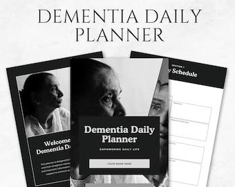 Dementia Daily Planner Template Printable Dementia Activities Planner Dementia Aid Alzheimer’s Planner Memory Care Planner Senior Care Plan