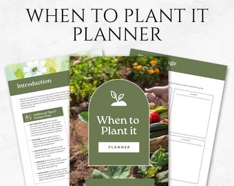 Gardening Planner Template Printable Vegetable Garden Planner Planting Schedule Seed Planting Garden Care Checklist Crop Rotation Planner