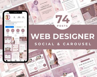 Web Designer Instagram Templates Web Designer Social Media Templates Web Design Templates Web Designer Posts Templates Web Design Canva