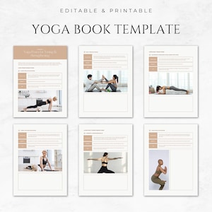 Yoga Book Template Digital Yoga Guide Printable Yoga Book Yoga eBook Template Yoga Instruction Manual Yoga Practice Planner Beginners Yoga image 3