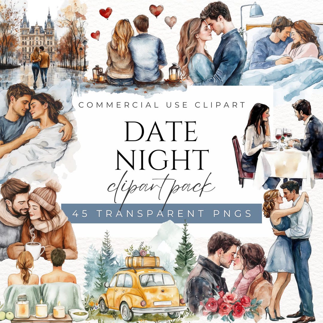 Date Night Clipart Romantic Clipart Couples Clipart Love Clipart ...