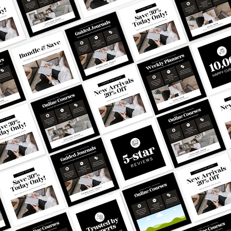 SHOPIFY Website Blocks Template Canva Editable Shopify DIY Website Design Blocks Page Builder Drag and Drop Landing Page Shopify Business image 3