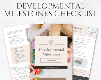 Modello di checklist delle tappe dello sviluppo Tracker delle tappe dello sviluppo del bambino Planner dello sviluppo del bambino Guida allo sviluppo del bambino Tracker dei progressi del bambino