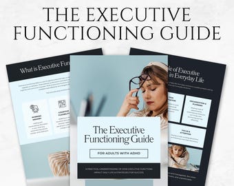The Executive Functioning Guide Template Productivity Guide ADHD Management Tool Executive Functioning Skill Checklist Cognitive Skill Guide