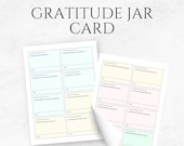 Gratitude Jar Card Template Printable Thankful Jar Cards Mindfulness Activity Gratitude Prompts Positive Affirmation Cards Kids Gratitude