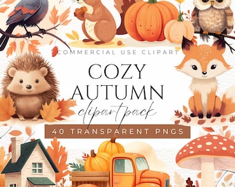 Autumn Clipart Fall Clipart Autumn Graphics Fall Illustrations Harvest Clipart Pumpkin Clipart Autumn Leaves Acorn Clipart Autumn Flowers