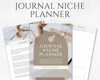 Journal Niche Planner Template Printable Niche Planner Worksheet Journal Business Planner Niche Marketing Workbook Journal Design Planner