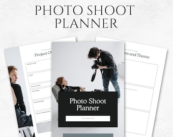 Photo Shoot Planner Template Photography Planner Photographer Planner Photography Organizer Photography Checklist Photography Template