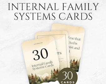 Internal Family Systems (IFS) Cards Canva Template – Editable Therapy & Coaching Tool IFS Flashcards Parts Work Card Prompts IFS Therapy