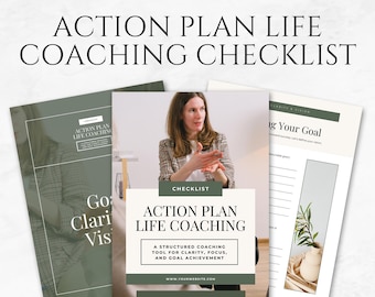 Action Plan Life Coaching Checklists Template Mindset Coaching Planner Printable Goal Setting Worksheet Productivity Planner Life Coach Tool