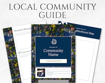 Local Community Guide Template Printable Local Guide Canva Neighborhood Guide Town Guide Canva Tourist Guide Travel Guide Local Business