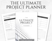 Project Planner Template Printable Project Management Template Project Timeline Project Checklist Project Workflow Template Project Tracker