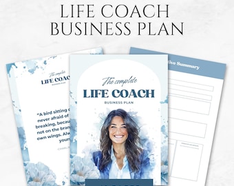 Life Coach Business Plan Canva Template Business Plan Template Life Coaching Plan Coaching Business Plan Small Business Printable Planner