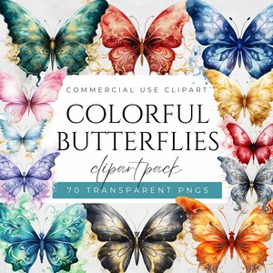 Colorful Butterflies Clipart Butterfly Clipart Smoke Butterfly Clipart Butterfly Clip Art Butterflies PNG Watercolor Butterfly Clipart PNG