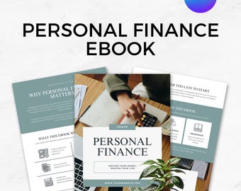 Personal Finance Ebook Template Printable Budgeting eBook Debt Tracker eBook Financial Freedom Plan Income Tracker Financial Success Planner