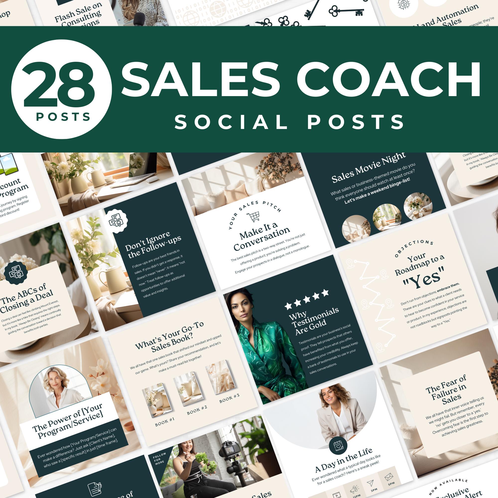 Sales Coach Templates Sales Coach Social Media Calendar Sales Coach ...