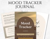 Mood Tracker Journal Template Printable Mental Health Journal Self Care Journal Mood Tracking Template Mood Log Journal Happiness Journal