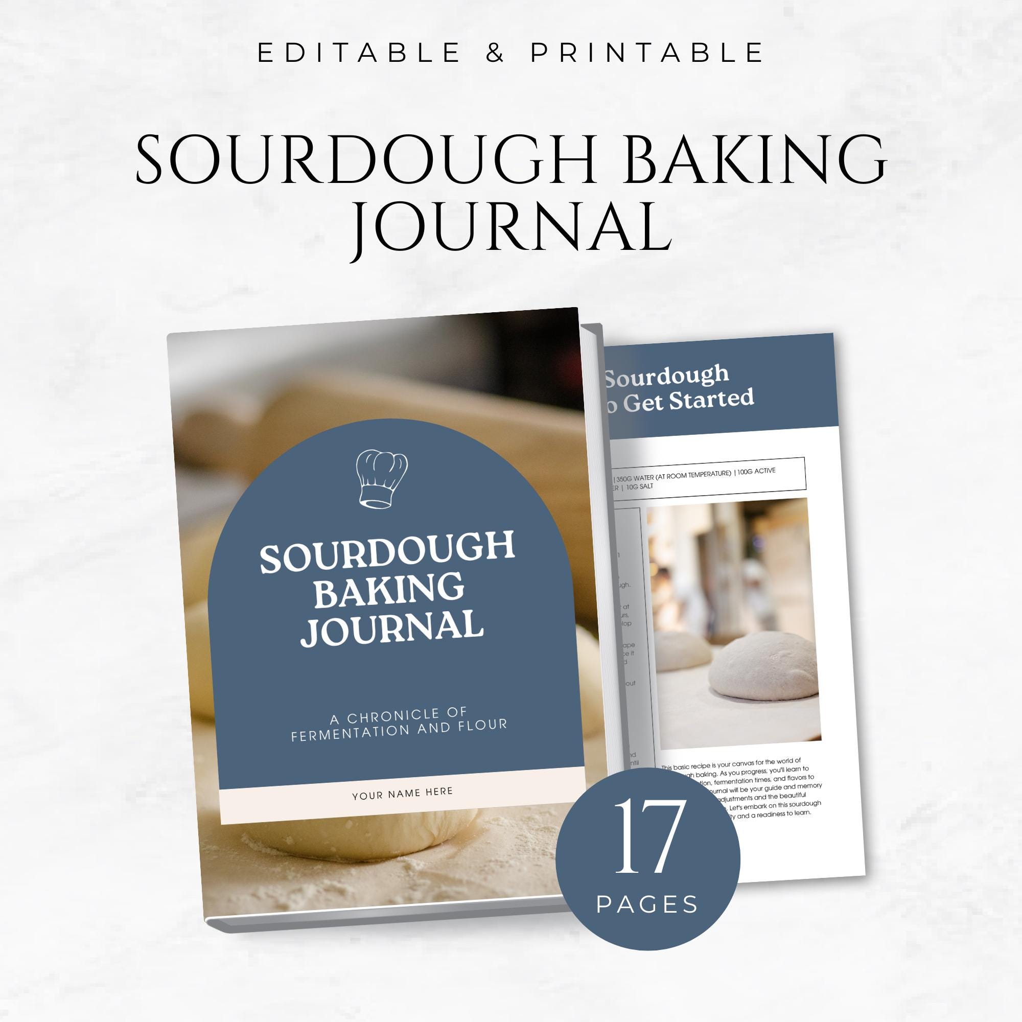 Baking Journal.pdf Sourdough Baking Journal Template Printable Bread Making Log Baking ...