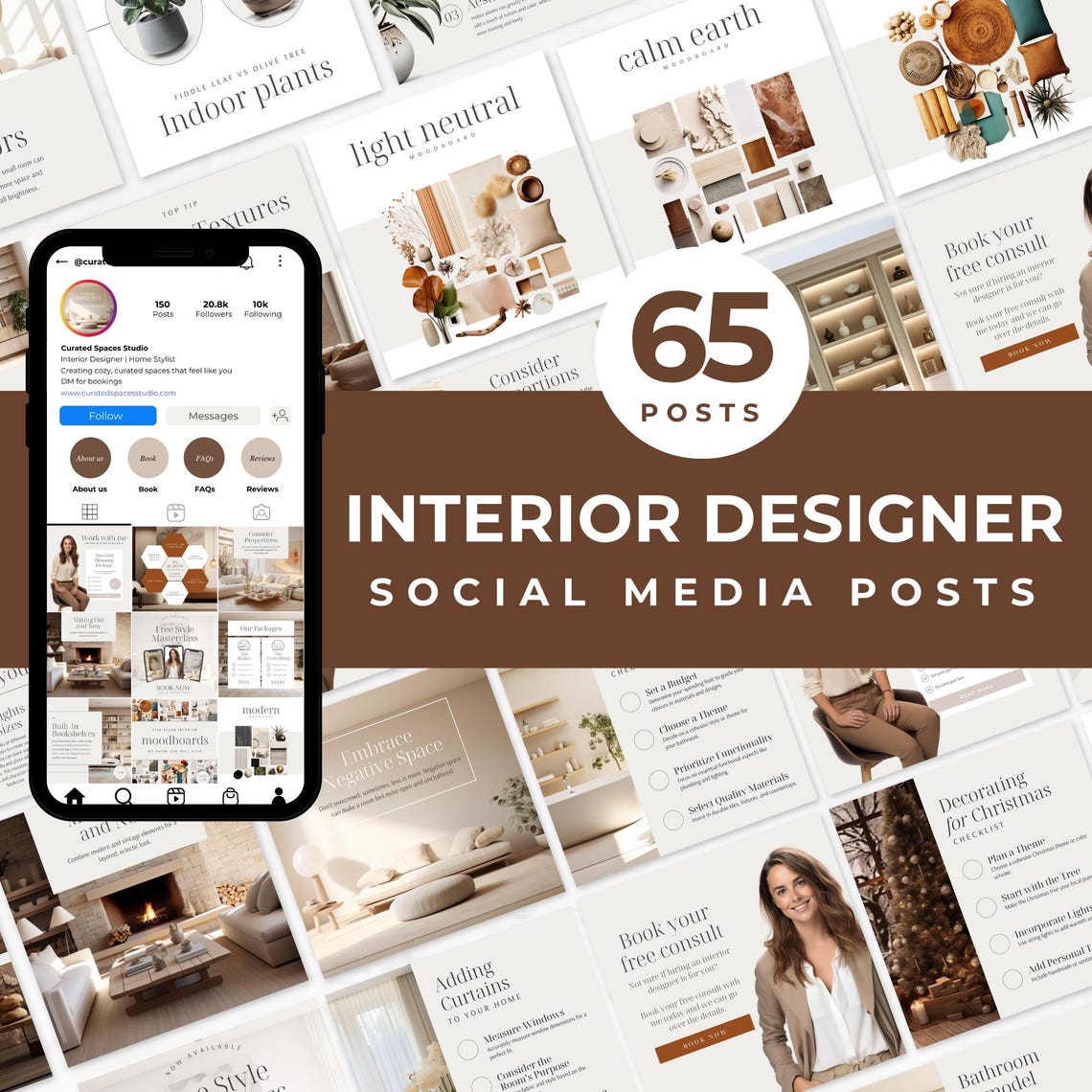 Interior Designer Instagram Templates Interior Designer Social Media ...
