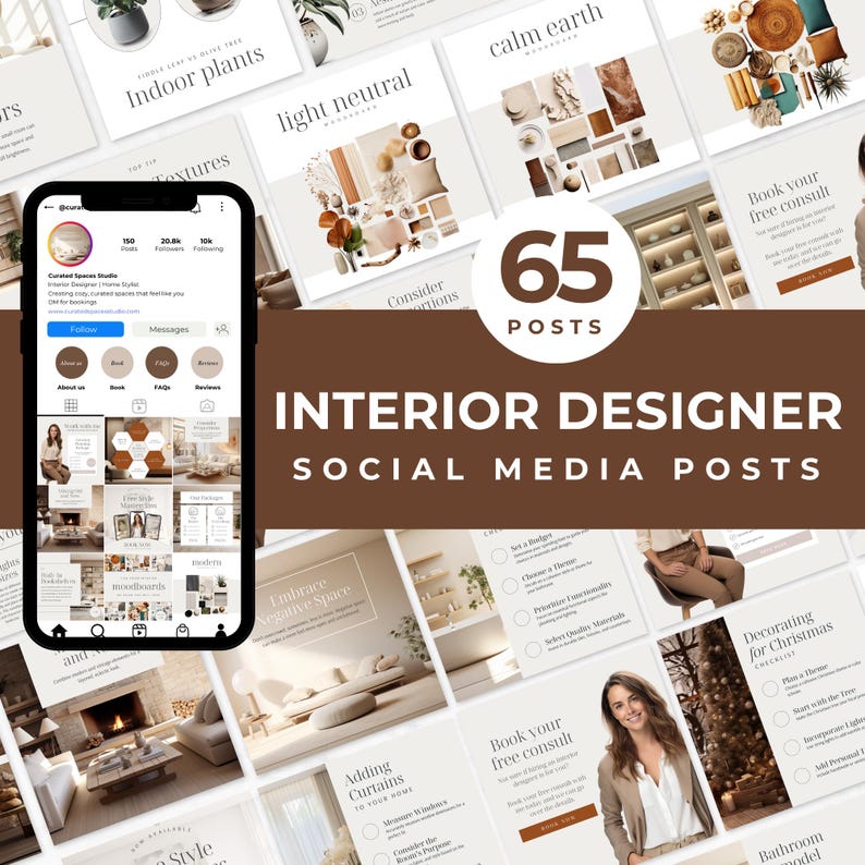 Interior Designer Instagram Templates Interior Designer Social Media ...