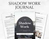 Shadow Work Journal Template Printable Shadow Work Workbook Shadow Work Prompts Inner Work Journal Mental Health Journal Therapy Journal PDF