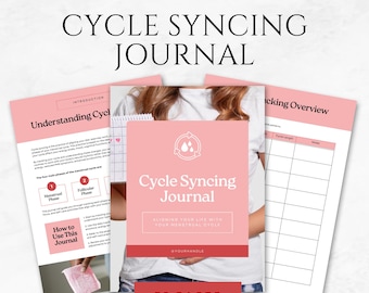 Cycle Syncing Journal Template Hormone Health Planner Menstrual Cycle Tracker Period Tracker Menstrual Health Planner Fertility Journal