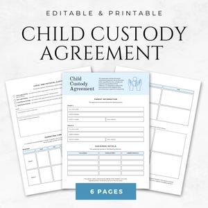 Bearbeitbares Sorgerecht für Kinder: Canva Elternplan (Digital)