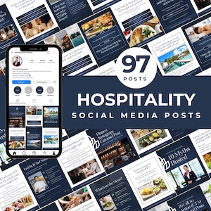 Hospitality Instagram Posts Templates Hotel Marketing Restaurant Social Media Travel Agency Content Airbnb Instagram Hotel Promotion Posts