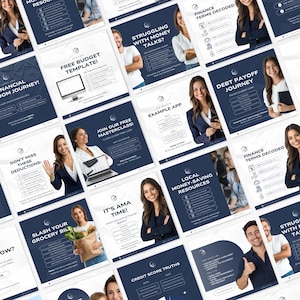 Financial Coach Social Media Posts Finance Coach Templates Finance ...