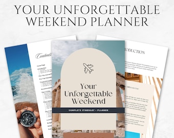 Weekend Planner Template Printable Weekend Itinerary Template Weekend Planning Weekend Activities Planner Weekend Schedule Weekend Checklist