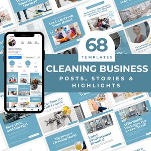 Cleaning Business Social Media Posts Template Instagram Templates for Cleaners Cleaning Services Cleaning Company Cleaning Service Instagram