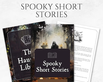 Halloween Spooky Short Stories Canva eBook Template Printable Halloween Stories Book Halloween eBook Ghost Stories eBook Halloween Storybook