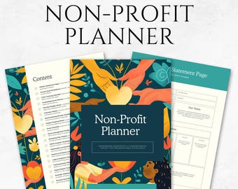 Non-Profit Organisation Planer Template Canva Non-Profit Template Fundraiser Planer Non-Profit Budget-Planer Non-Profit Planungs-Anleitung PDF