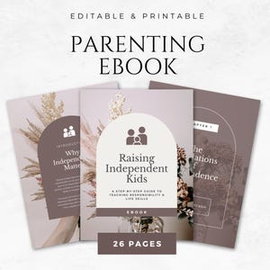 Parenting Ebook Templates Printable  Parenting Guide Mindful Parenting Tips Parenting Advice Ebook Motherhood Ebook Parenting Strategies