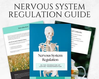 Nervous System Regulation Guide Template Printable Stress Relief Workbook Anxiety Management Guide Emotional Regulation Mental Health Guide