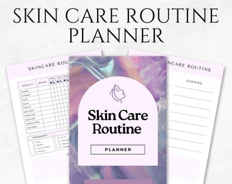 Skin Care Routine Planner Template Printable Skin Care Tracker Beauty Routine Journal Daily Skincare Log Healthy Skin Skincare Checklist