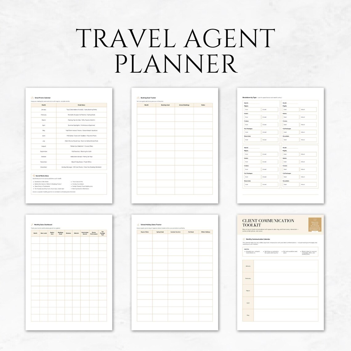 Travel Agent Worksheet.pdf Travel Agent Planner Template Canva Travel Booking Organizer for Agents ...