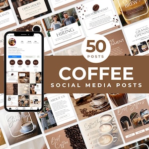 Coffee Shop Instagram Templates Coffee Social Media Template Cafe Instagram Template Coffee Lover Instagram Post Templates Coffee Shop Canva